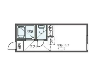 モンパルナス(ワンルーム/2階)の間取り写真