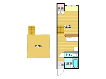 コーポケイズ(ワンルーム/1階)の間取り写真