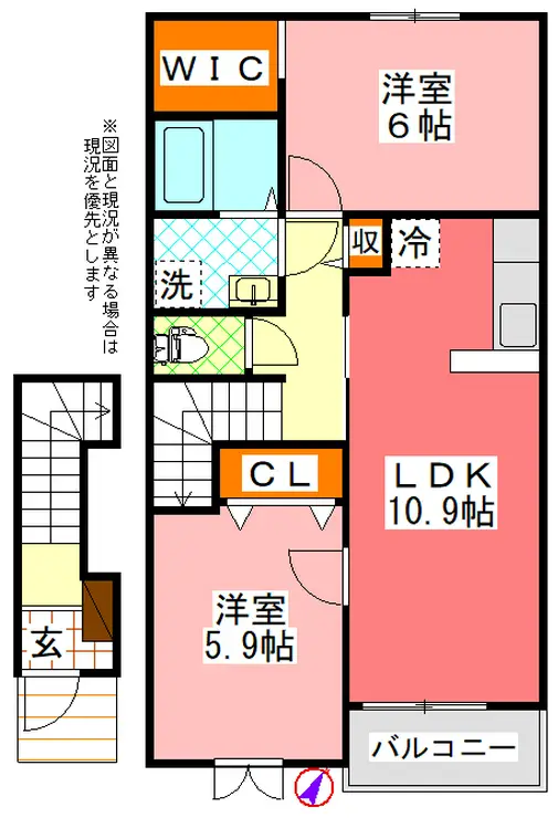 フレッサ 2階階 間取り