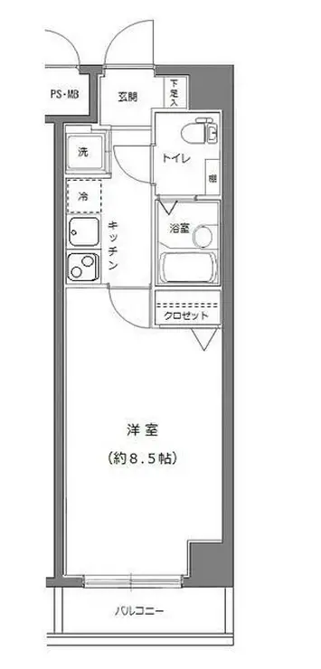 ライジングプレイス町屋 3階階 間取り