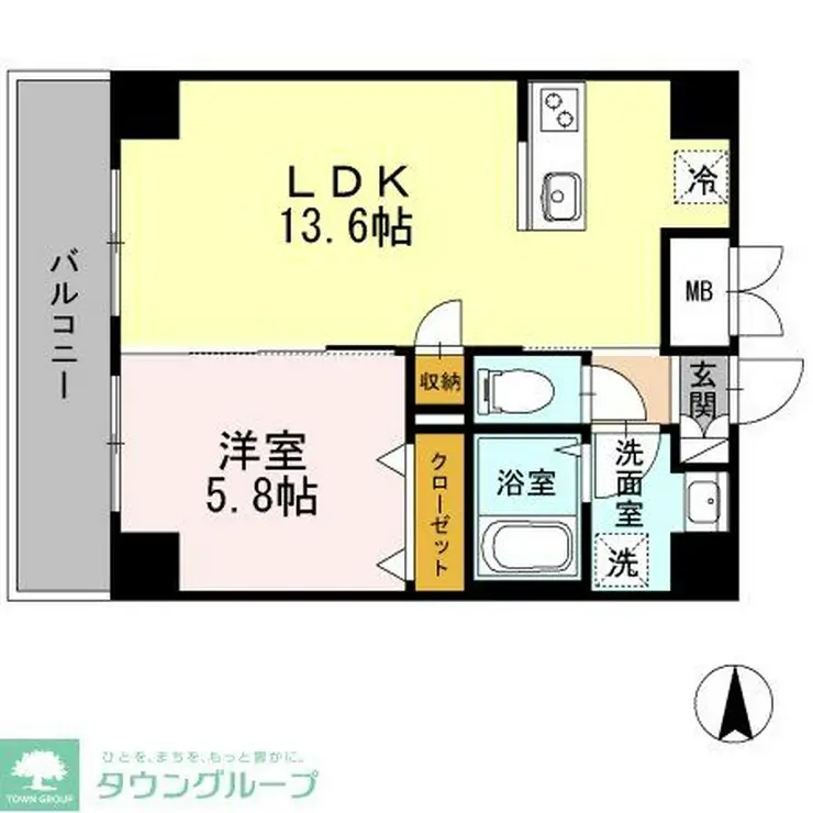 グランパルク小金井 4階階 間取り