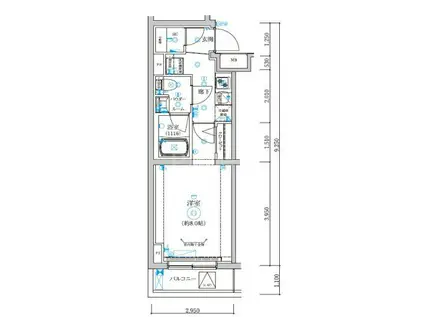 REGOLITH板橋本町(1K/1階)の間取り写真