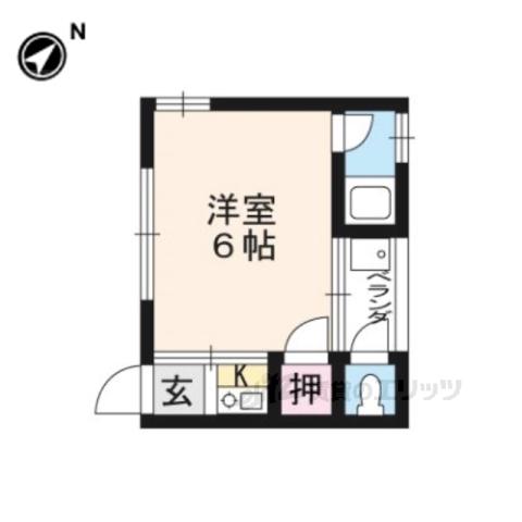 三光荘(1K/1階)の間取り写真