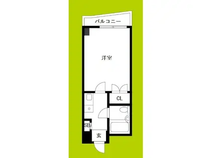 ハイツ泰陽(1K/5階)の間取り写真