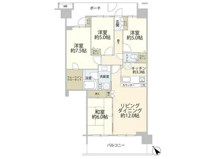 エールガーデン(4LDK/8階)の間取り写真