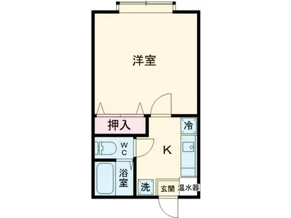 ピュアグリーンハイツ(1K/1階)の間取り写真