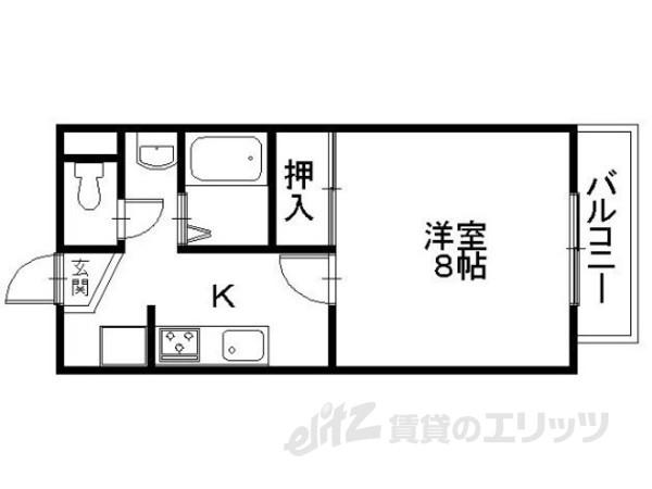 DELTA STUDIO(1K/2階)の間取り写真