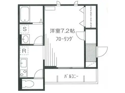 MAISON HALU(1K/1階)の間取り写真