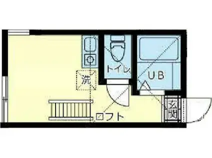 ユナイト和田町ラファイエット(ワンルーム/2階)の間取り写真