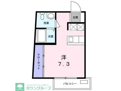 エピーMアキオカ(ワンルーム/5階)の間取り写真