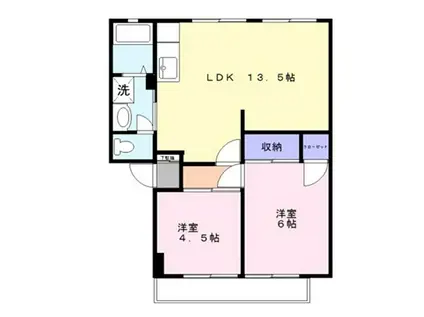 根本ハイツ(3DK/2階)の間取り写真