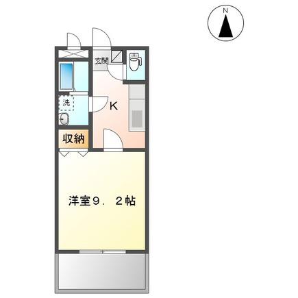 セピアコンフォース(1K/1階)の間取り写真