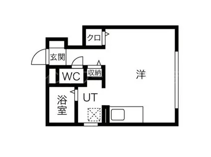 シェラ白石(ワンルーム/3階)の間取り写真