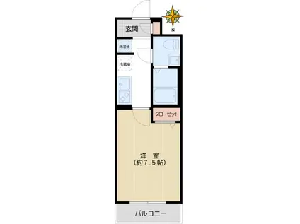 GRAN PASEO文京小日向(1K/3階)の間取り写真