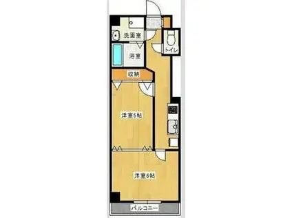 リシュ・ルーヴルST(2K/2階)の間取り写真