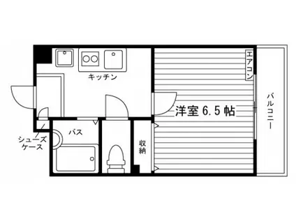 メゾン津島(1K/2階)の間取り写真