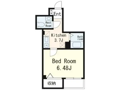 WING高尾(1K/5階)の間取り写真