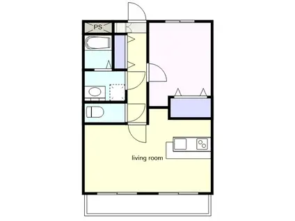 ARISEII(1LDK/3階)の間取り写真