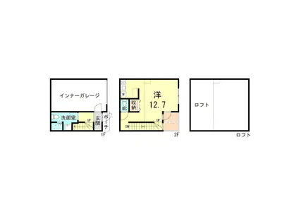 ティエール鳴尾(ワンルーム/1階)の間取り写真