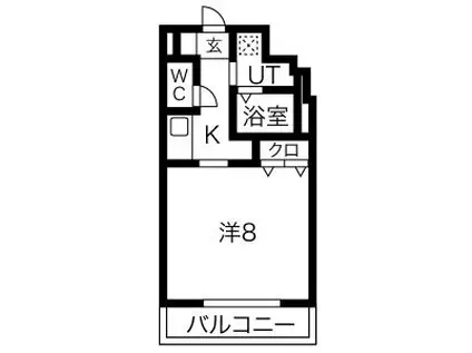 サン・錦本町ビル(1K/11階)の間取り写真