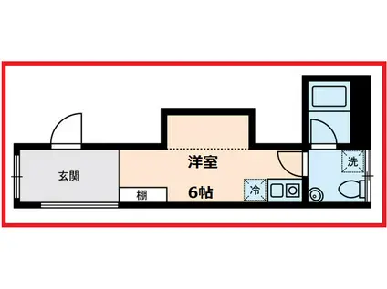 コスティック ミノワ(ワンルーム/3階)の間取り写真