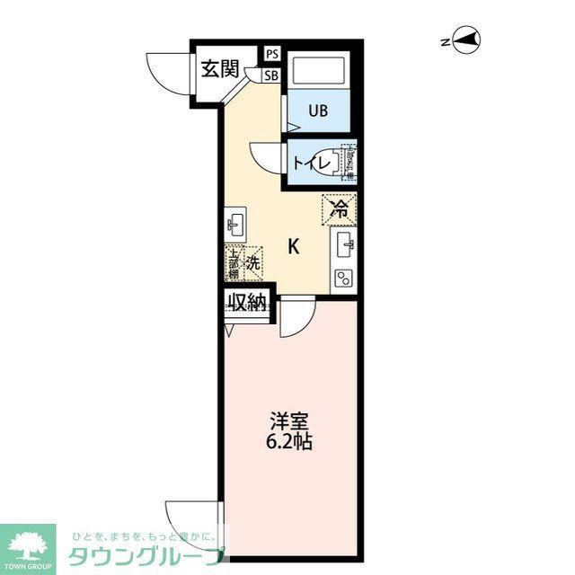 エクセラン松戸II(1K/3階)の間取り写真
