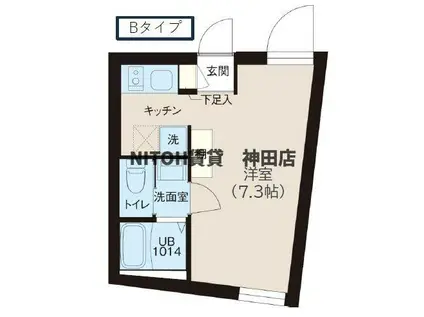 レピュア落合南長崎駅前(1K/5階)の間取り写真