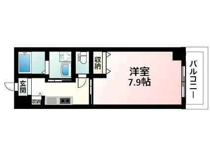 ROYALQUEENSPARK江坂(1K/6階)の間取り写真