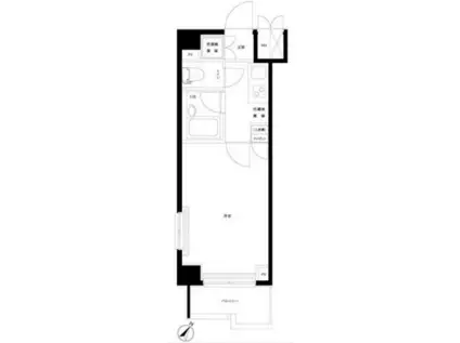 ルーブル多摩川参番館(1K/6階)の間取り写真