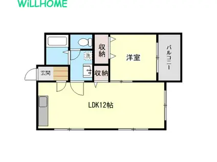 パストラルハイツM(1LDK/2階)の間取り写真