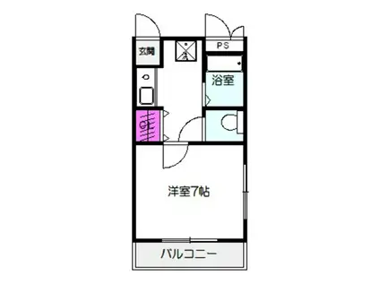 ええHOUSE(1K/2階)の間取り写真