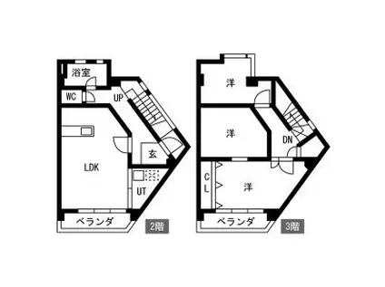 八事プラザアイ(3LDK/2階)の間取り写真