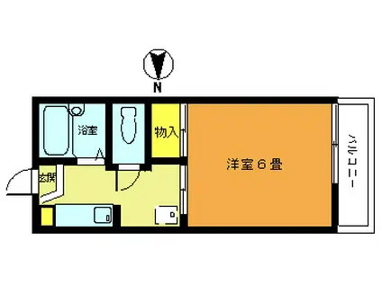 アイビーコーポ(1K/1階)の間取り写真