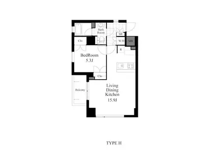 ラティエラ成城(1LDK/3階)の間取り写真