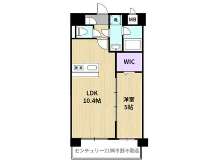 イーハトーブ櫛原(1LDK/2階)の間取り写真