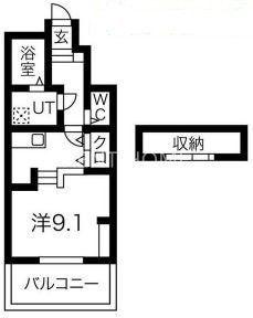 あんしん小畑町08-13001(ワンルーム/1階)の間取り写真