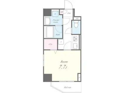 クレール(1K/1階)の間取り写真