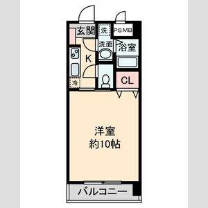 グランデール(1K/2階)の間取り写真