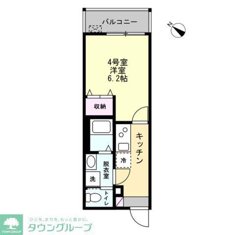 FELICE野島公園(1K/1階)の間取り写真