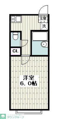 グランドメゾン本郷台(1K/2階)の間取り写真