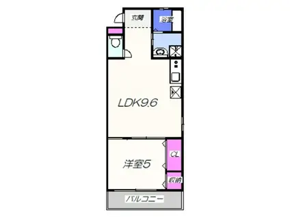 REGINAI7(1LDK/2階)の間取り写真