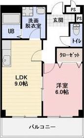 LIMPIA垂木(1LDK/1階)の間取り写真