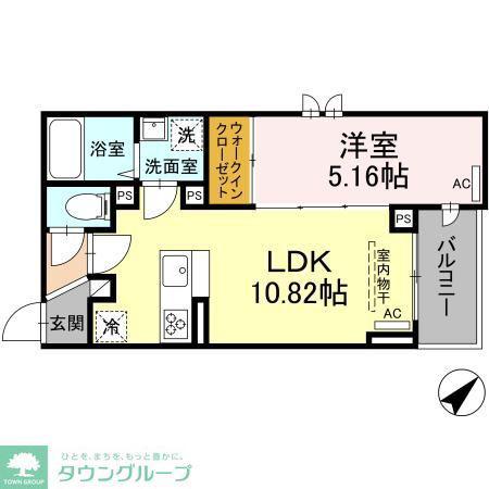 D-STYLE氷川台(1LDK/3階)の間取り写真