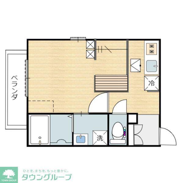 クラウディウス(1K/3階)の間取り写真