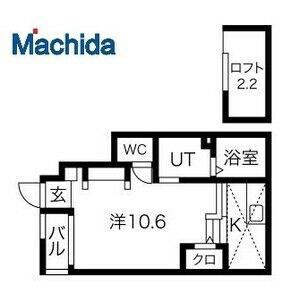 あんしん前原町(1K/1階)の間取り写真