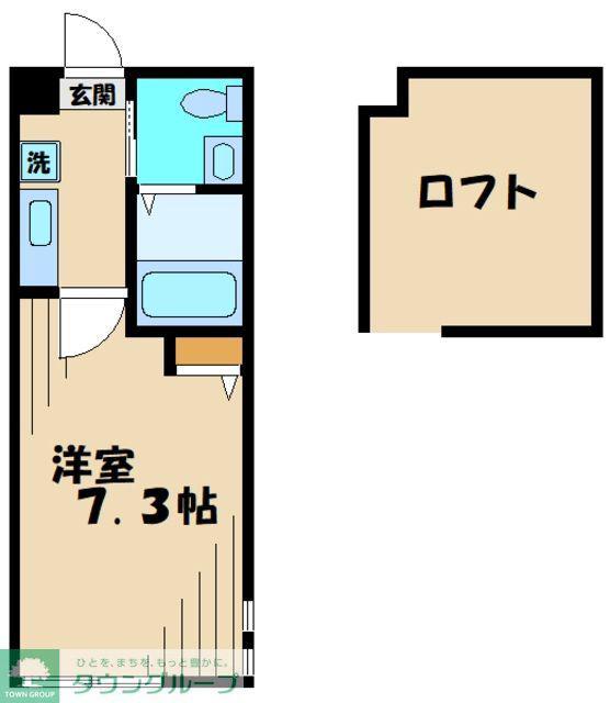 ZAP町田(1K/1階)の間取り写真