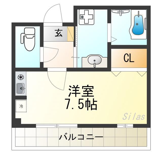 パナハイツ2001(ワンルーム/2階)の間取り写真