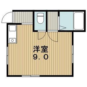 メゾン伊勢山(1K/1階)の間取り写真