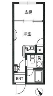 サンセリテ南麻布(ワンルーム/3階)の間取り写真
