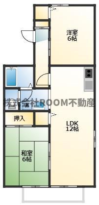 セジュールAYA(2LDK/2階)の間取り写真